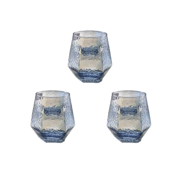 Pack de 3 Verres Bleu DELI...