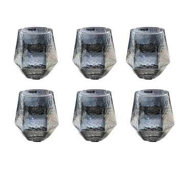 Pack de 6 Verres Gris DELI...