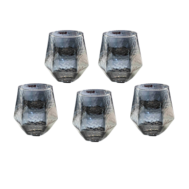 Pack de 5 Verres Gris DELI...